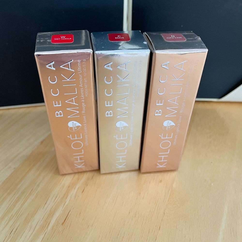 BECCA x Khloe and Malika lipstick Trio (3) BNIB